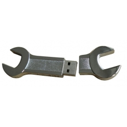  USB métal clé plate de 12mm