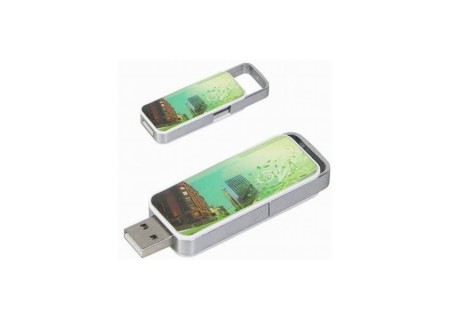  USB RETRACTABLE doming sur les 2 faces