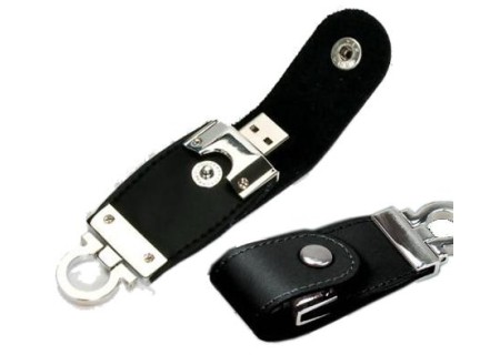  USB cuir noir