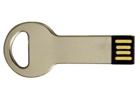  USB METAL Clef à tête ronde avec ouverture demi sphérique